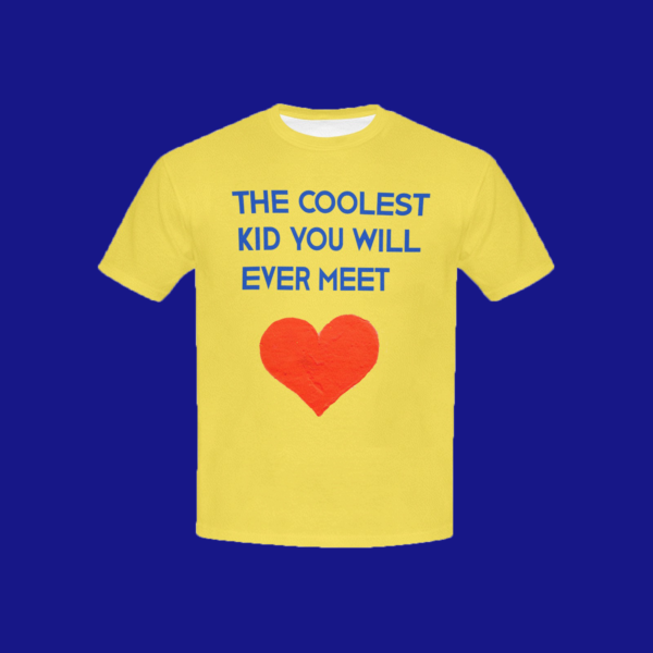 The Coolest Kid Ever (Yellow Unisex Shirt) - Image 3